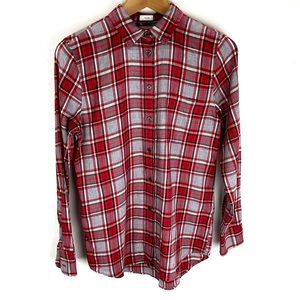 J.Crew Boy Fit Red Lightweight Flannel Size XS